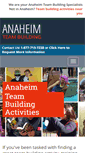 Mobile Screenshot of anaheimteambuilding.com